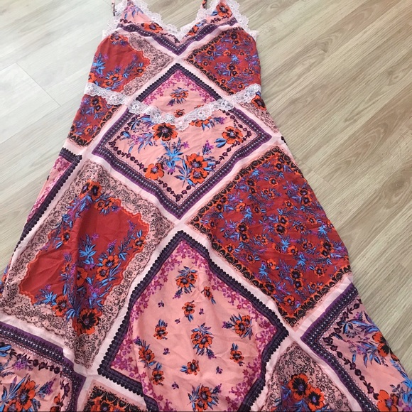 NWT Free People Boho Stevie Maxi Dress in Red - Picture 8 of 10